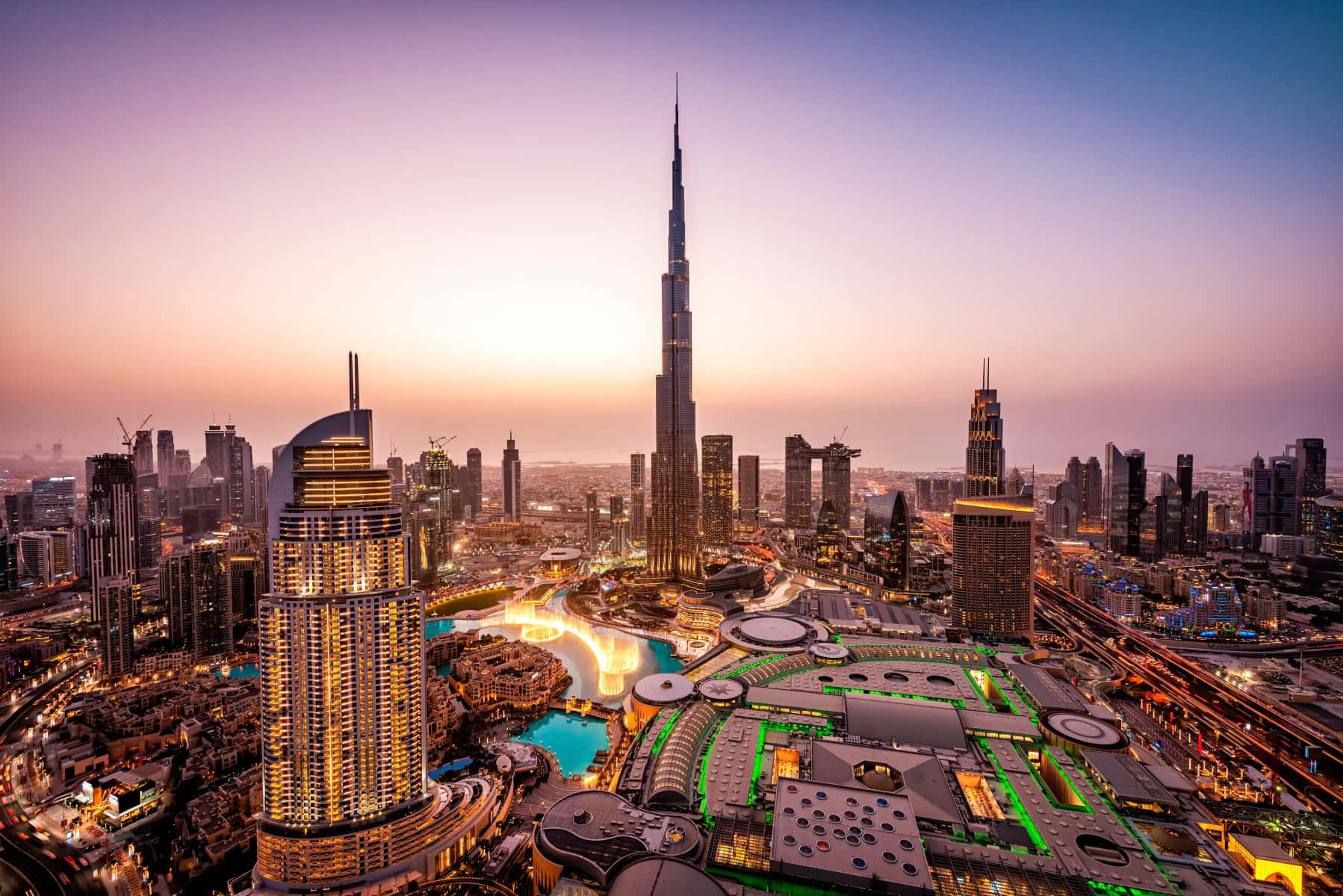 Enfantastisk Utsikt Över Dubai