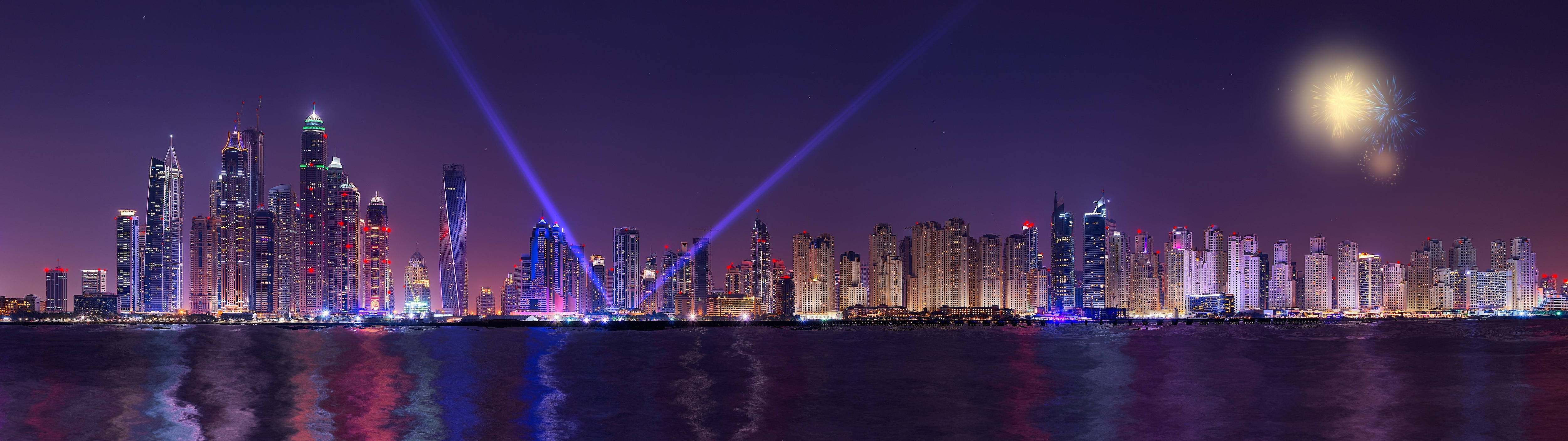Papelde Parede Da Cidade De Dubai Em 4k Ultra Widescreen. Papel de Parede