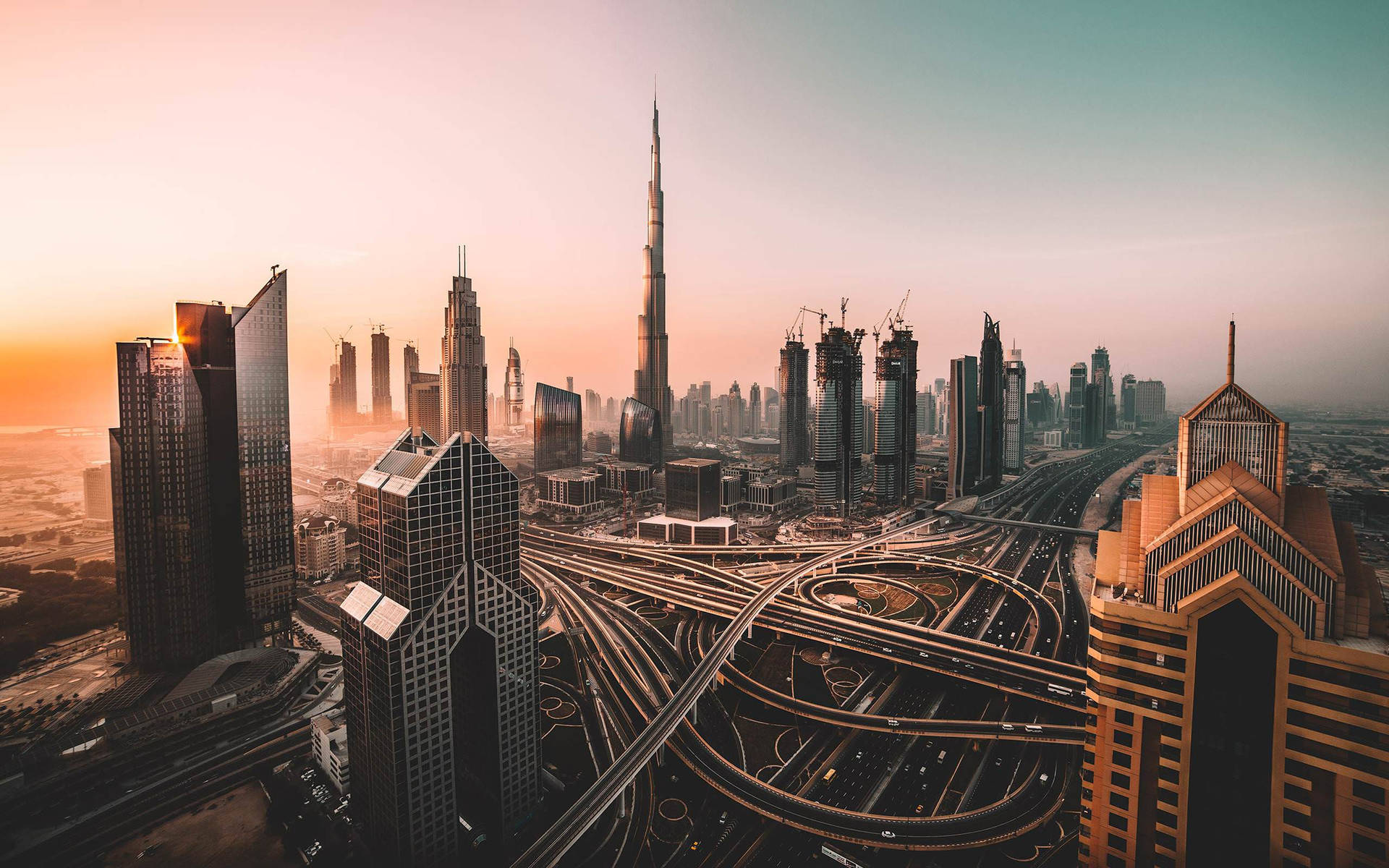 Dubai Sunset Cityscape