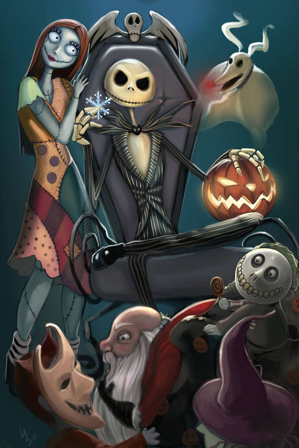 Dubious Jack The Nightmare Before Christmas Wallpaper