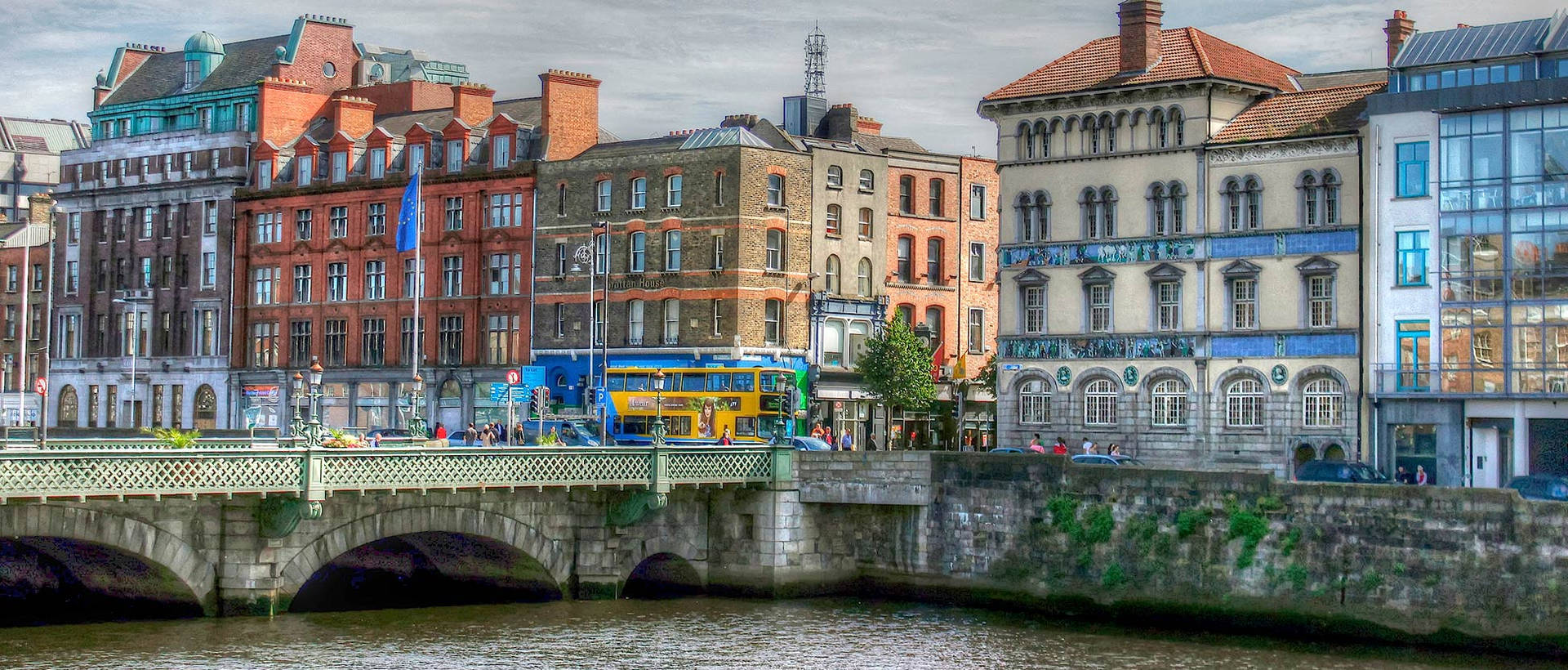 Dublin Panoramic View Wallpaper