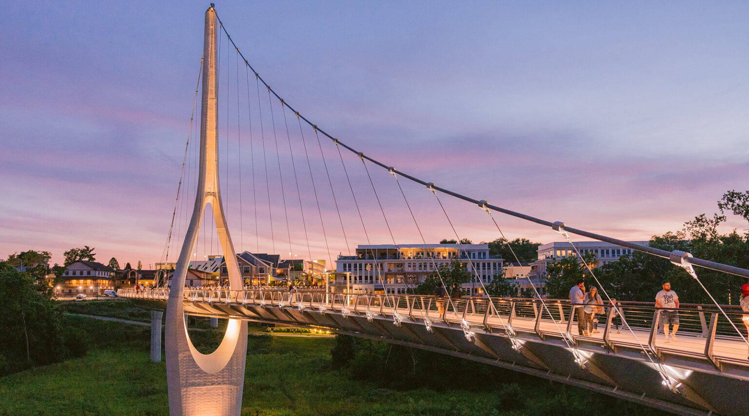 Dublin Unique Harp Bridge Wallpaper