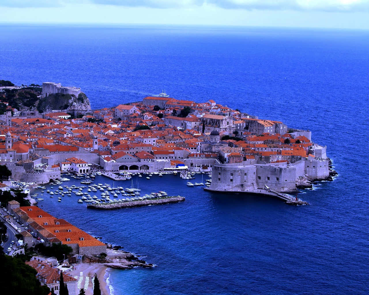 Ciudadantigua Mediterránea De Dubrovnik Fondo de pantalla