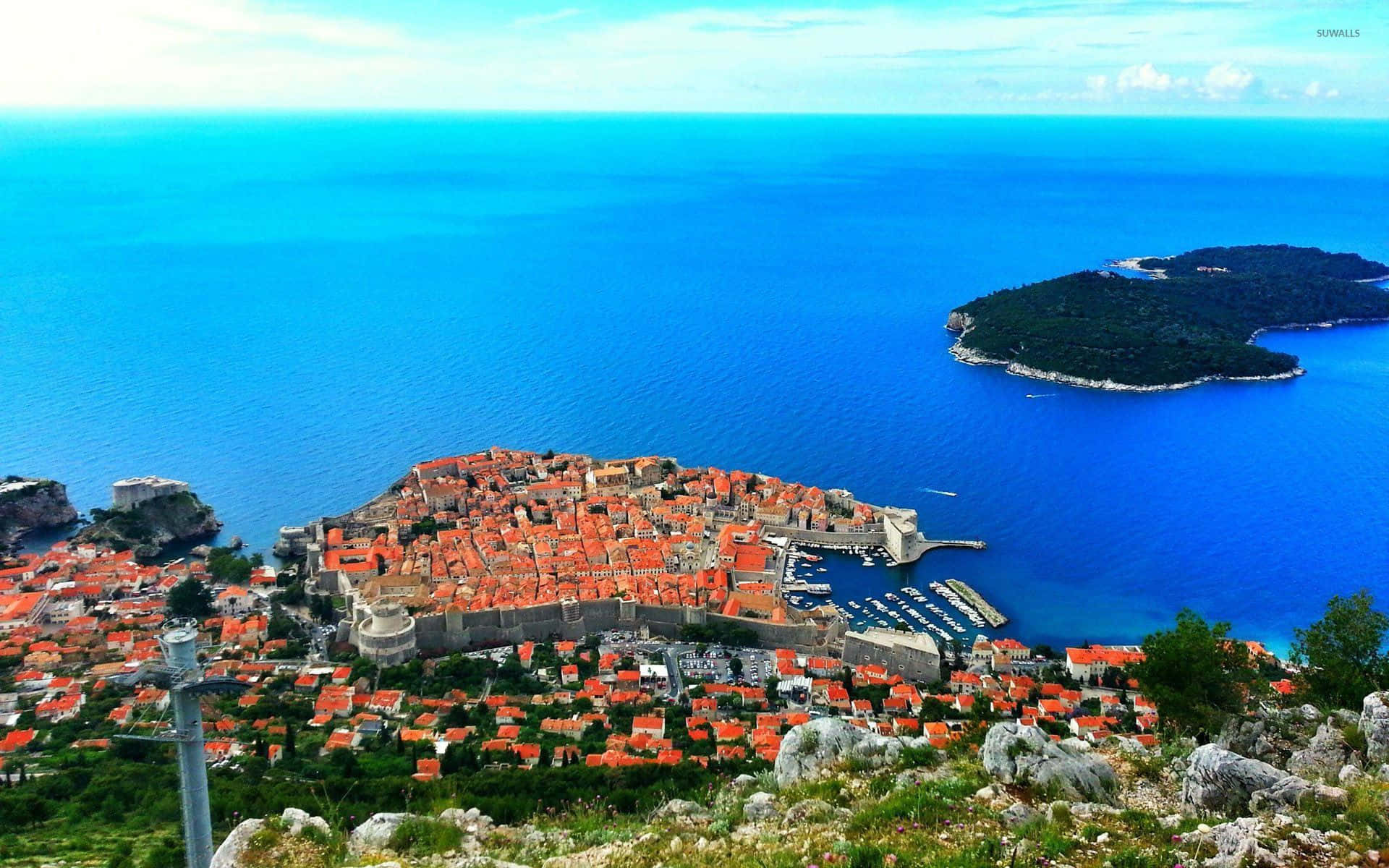 Dubrovnik The Coast Of Adriatic Sea Wallpaper