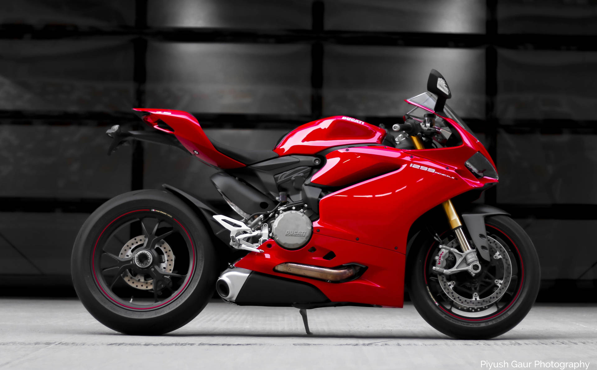 Ducati1299 Panigale Moto Roja Fondo de pantalla
