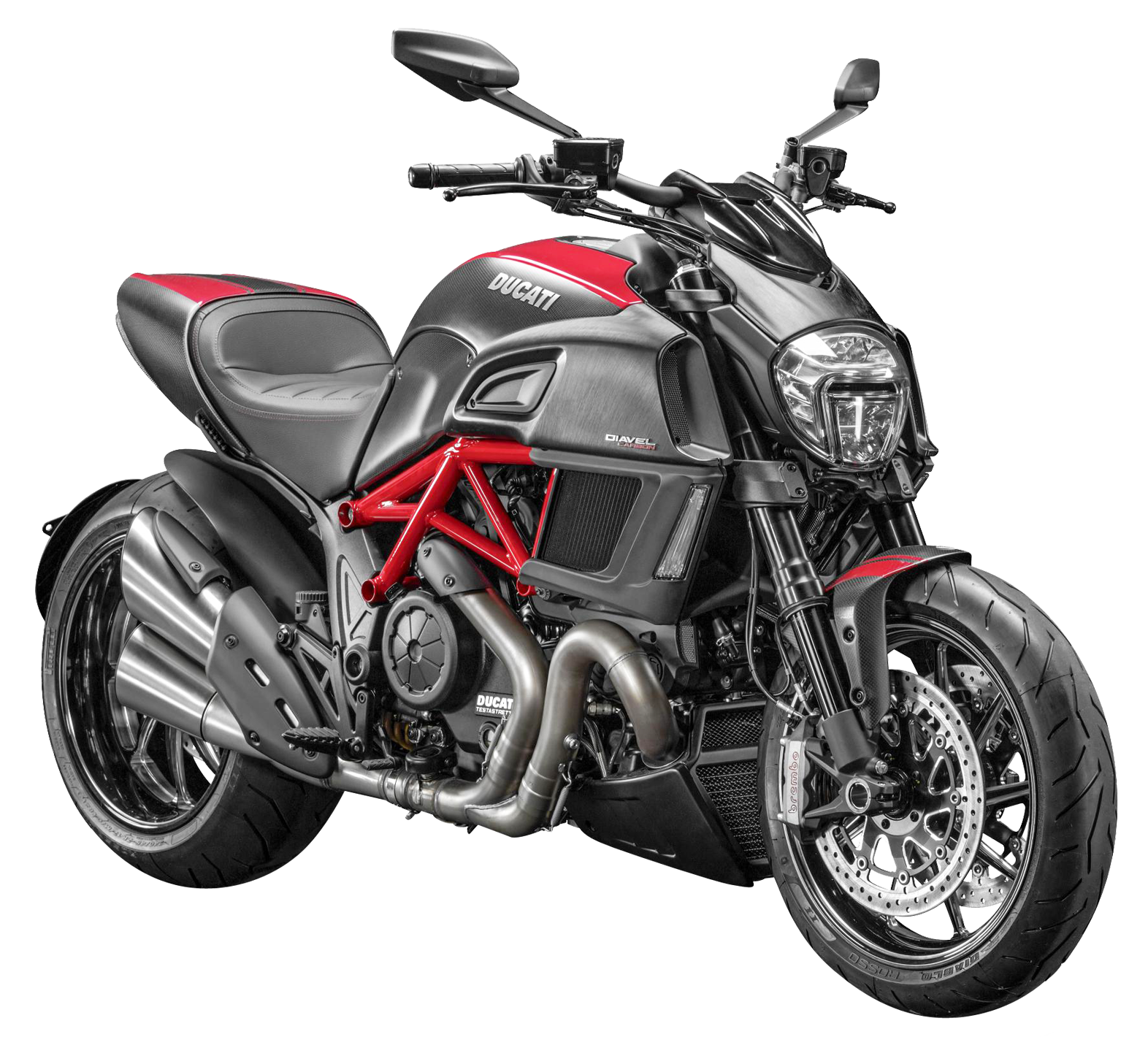 Ducati Diavel Motorcycle Studio Shot PNG