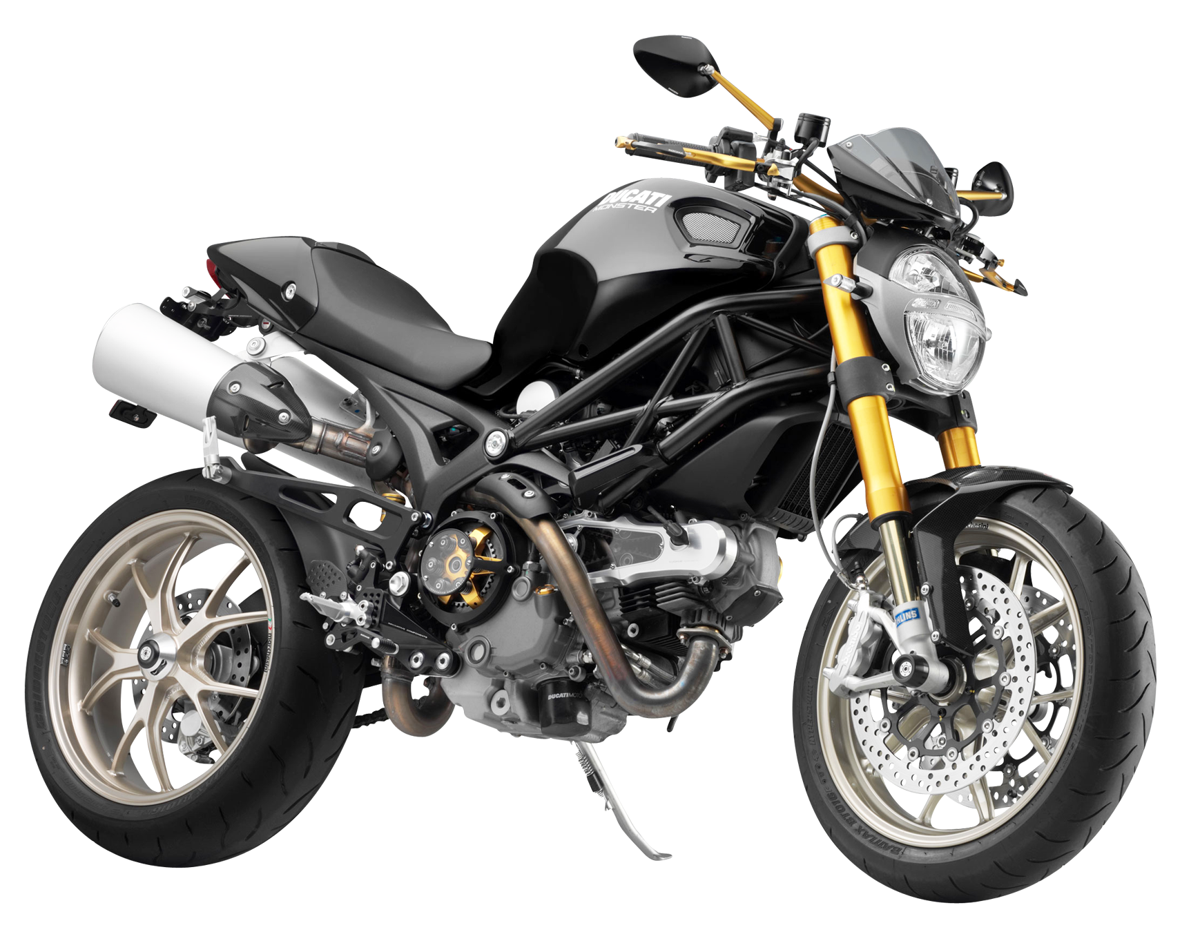 Ducati Monster Motorcycle Studio Shot PNG