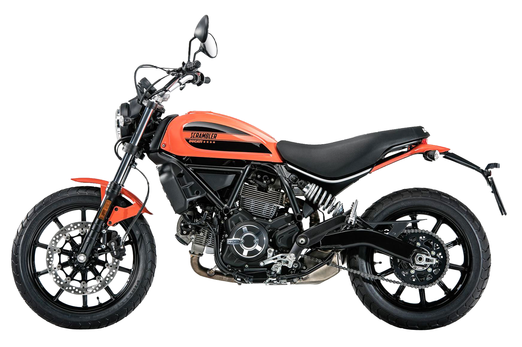 Ducati Scrambler Motorcycle Profile PNG