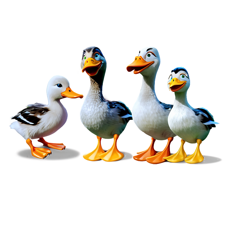 Duck Family Cartoon Png Hak23 PNG