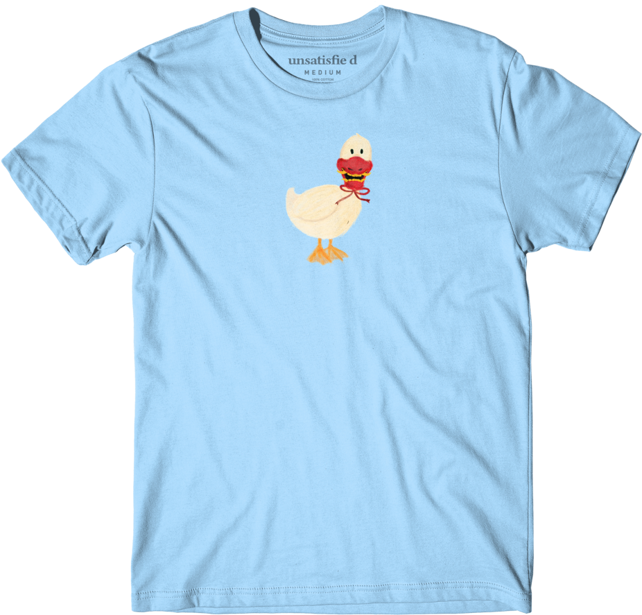 Duck Graphic Blue Tshirt PNG