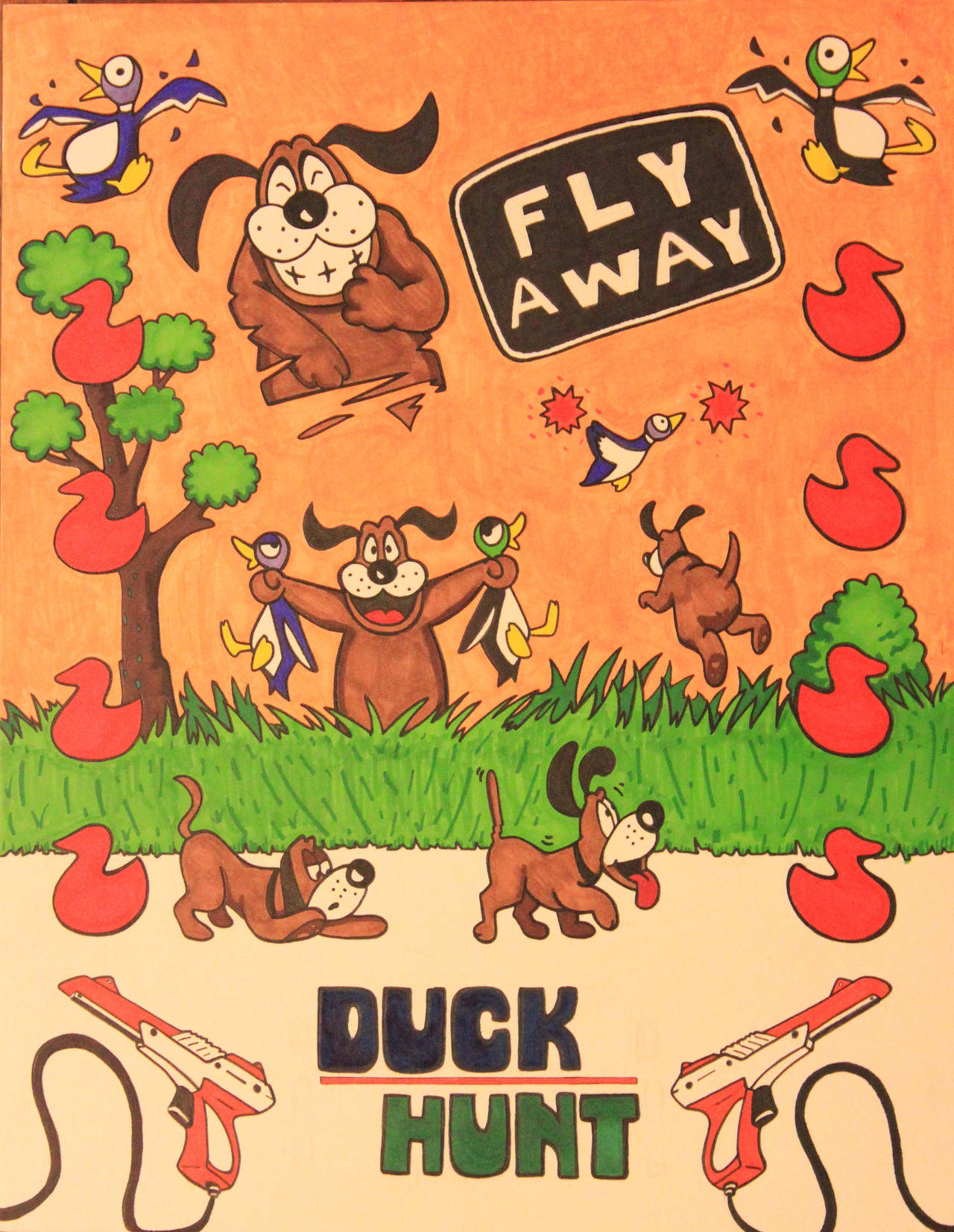 Duck Hunt Fly Away Wallpaper