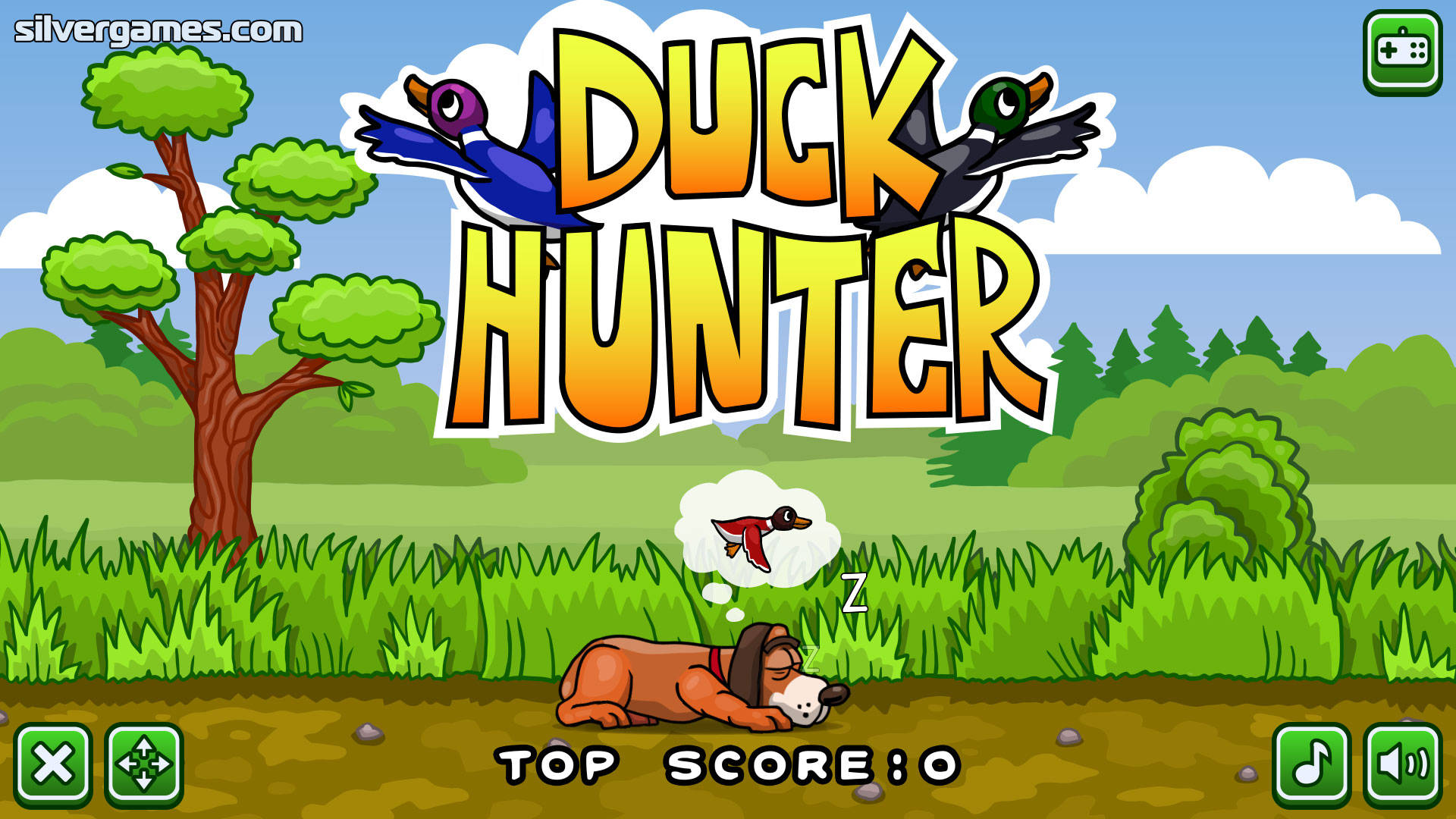 Duckhunt Video Game - Anka Jakt Videospelet Wallpaper