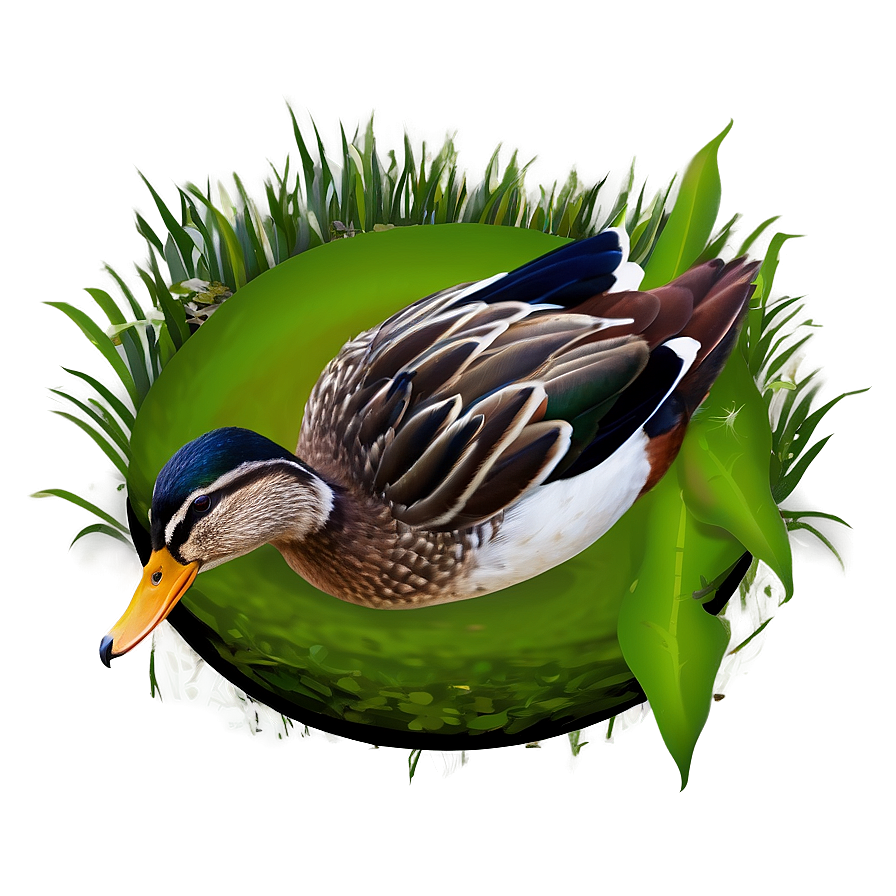 Download Duck In Pond Png 05032024 | Wallpapers.com