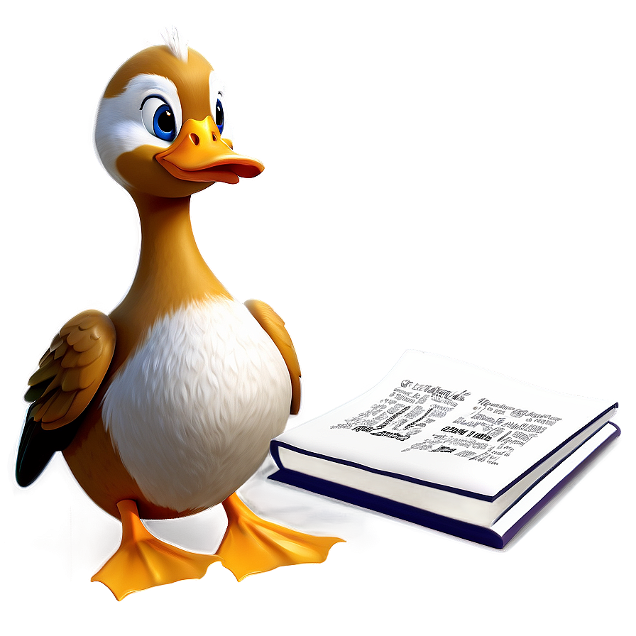 Duck Reading Book Png Mym19 PNG