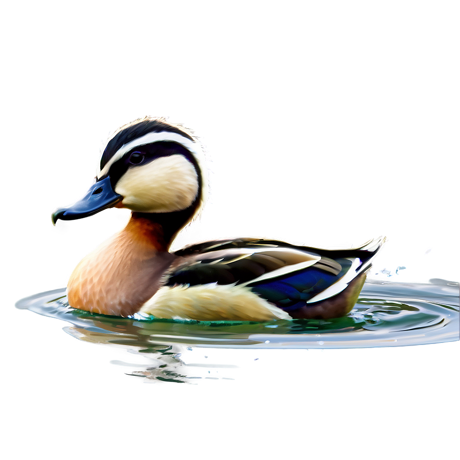 Duck Swimming Png 05032024 PNG