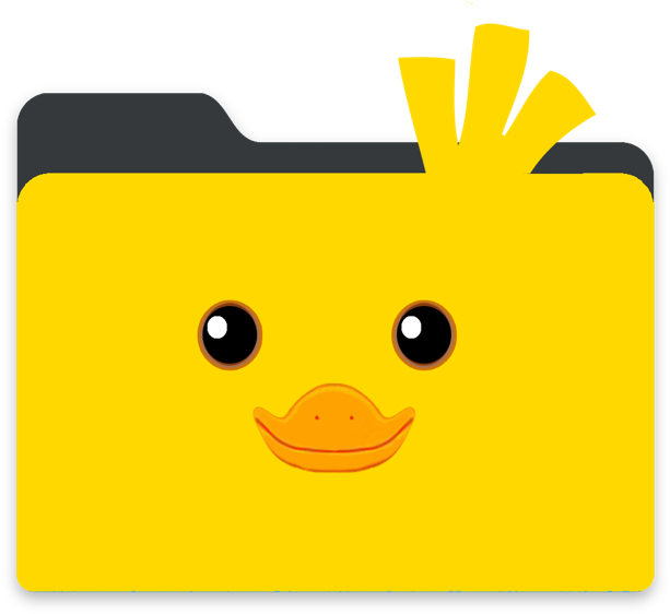 Duck Themed Folder Icon PNG
