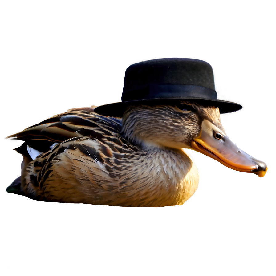 Duck Wearing Hat Png Fsk PNG