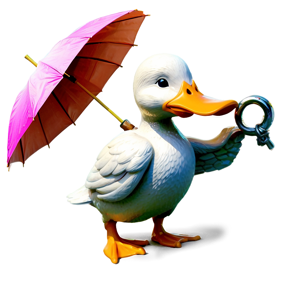 Duck With Umbrella Png 61 PNG