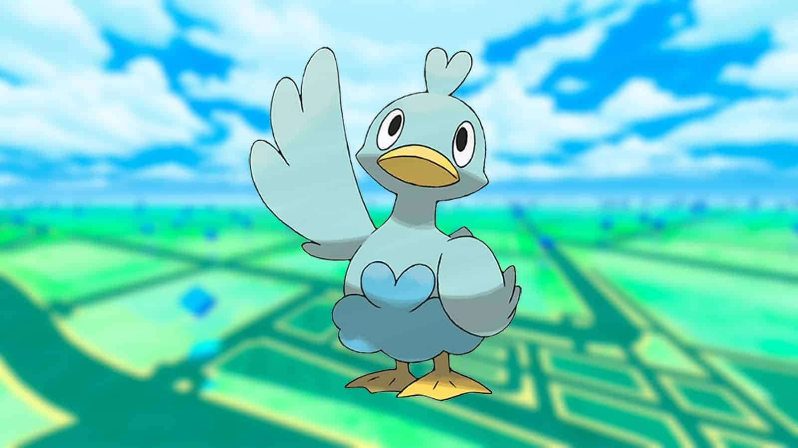 Ducklett On Pokémon Go Map Background Wallpaper