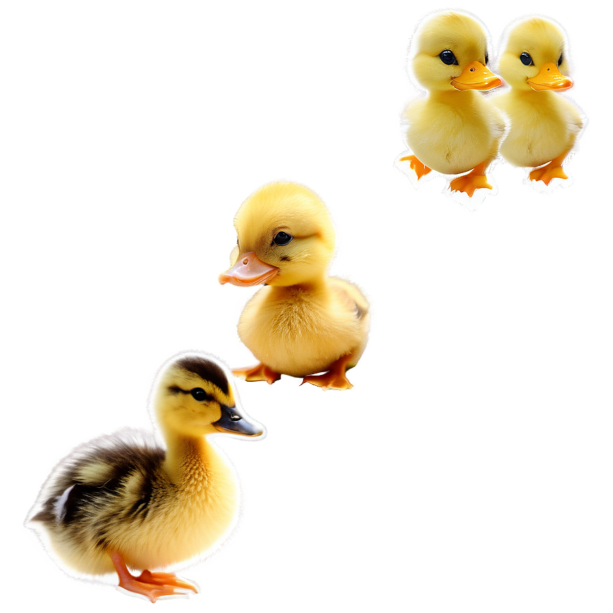 Download Duckling And Duck Png Oer | Wallpapers.com