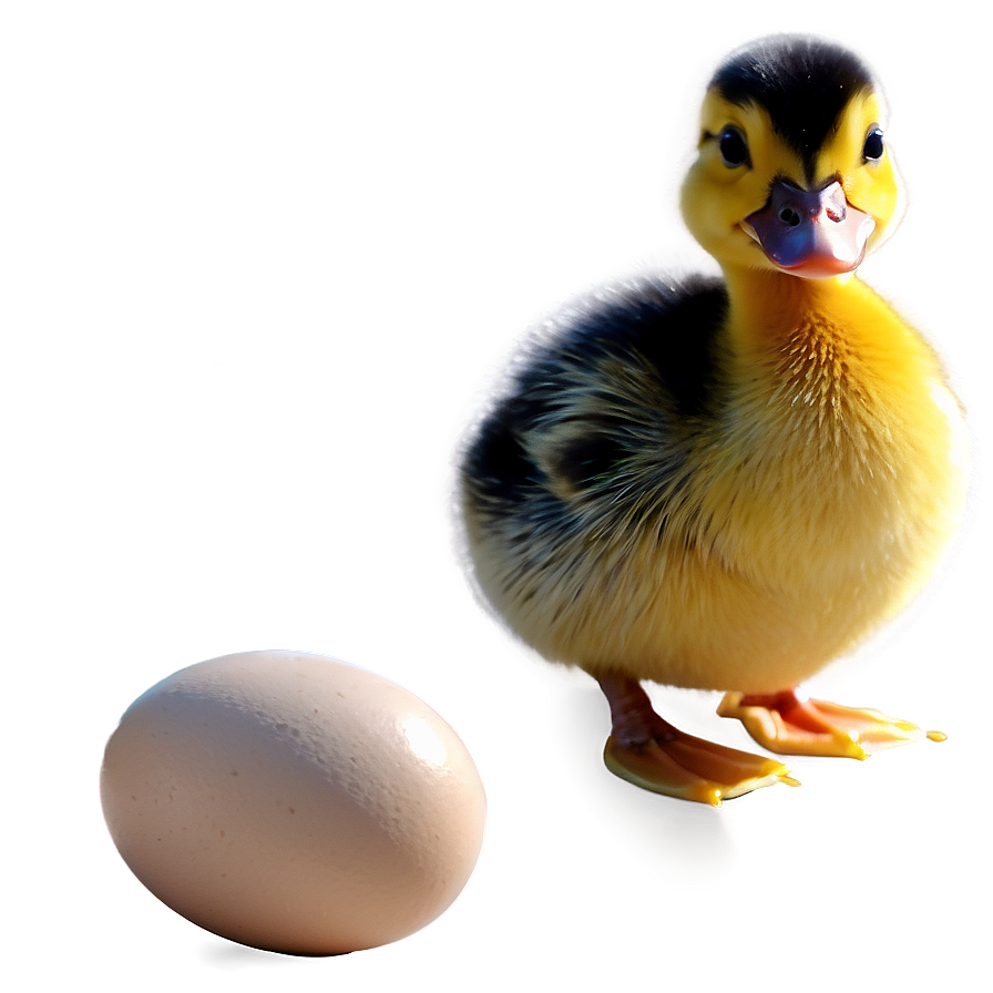 Duckling And Egg Png 06202024 PNG