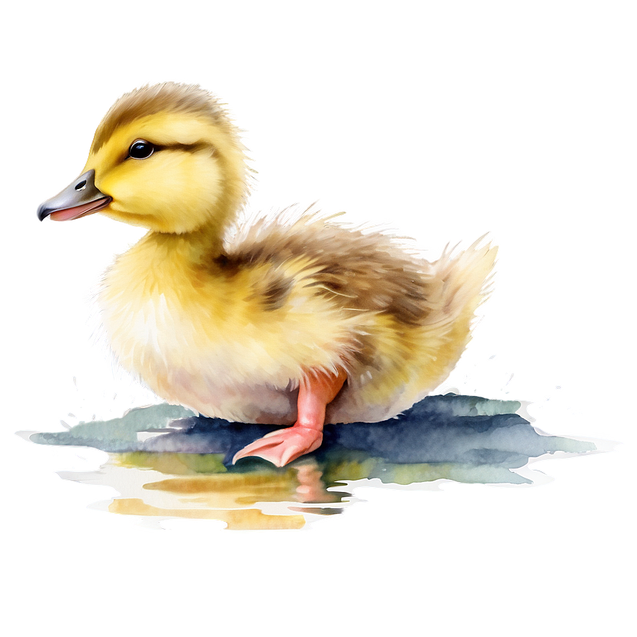Duckling In Watercolor Png Cfj PNG