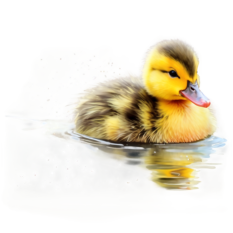 Duckling In Watercolor Png Pdu17 PNG