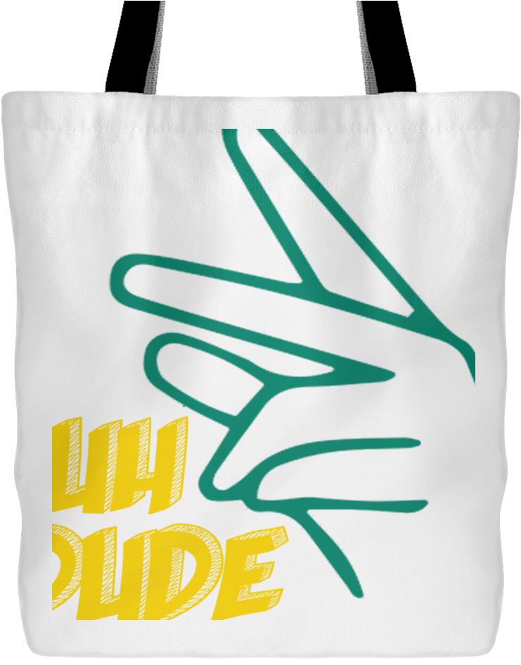 Dude Hand Sign Tote Bag PNG