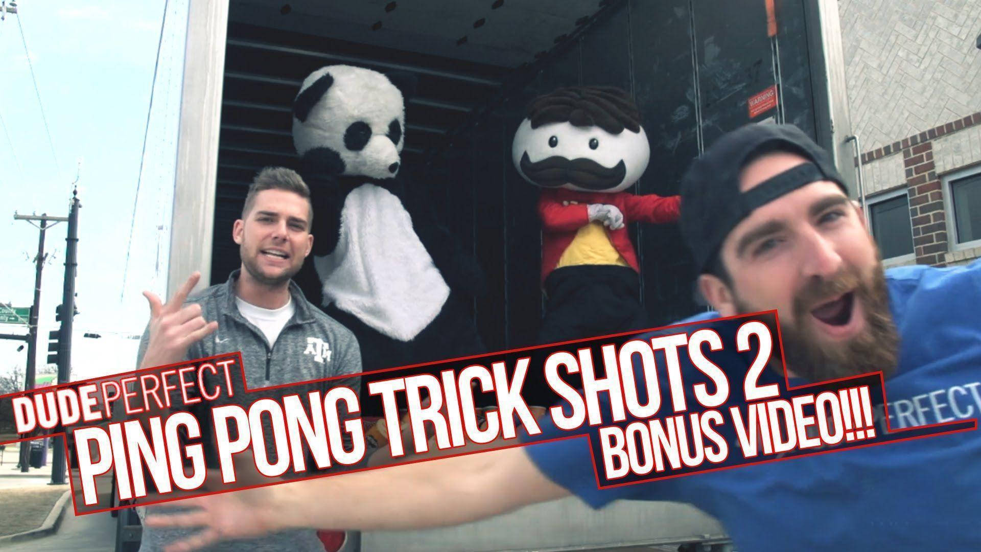 Dude Perfect Ping Pong Trick Shots Background