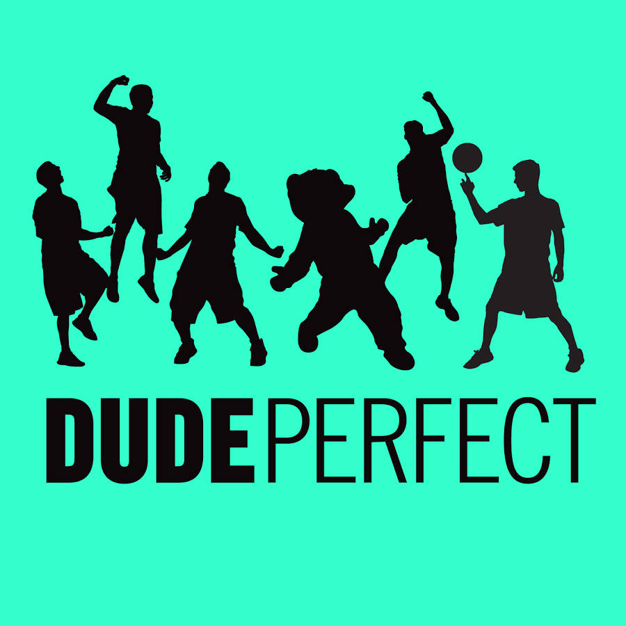 Dude Perfect Silhouettes Green Background Wallpaper