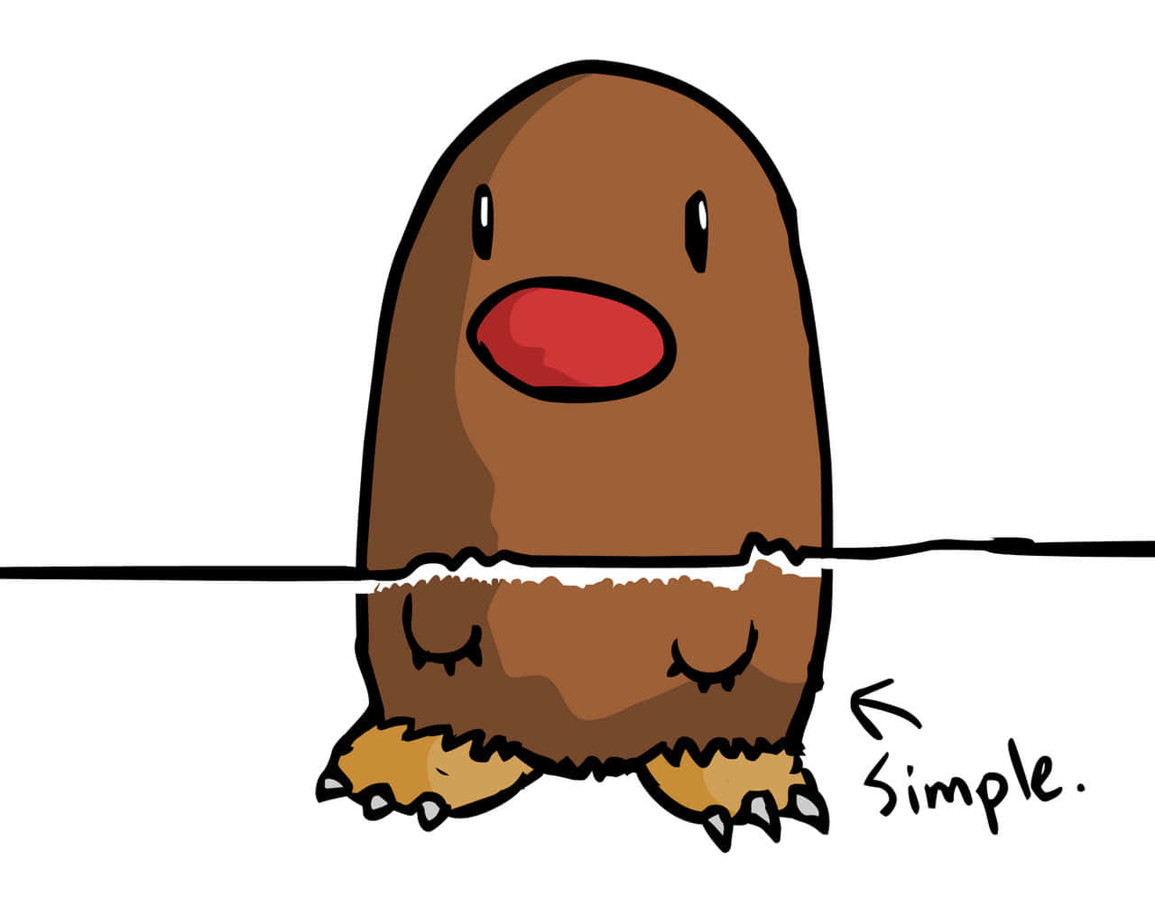 Diglett with feet