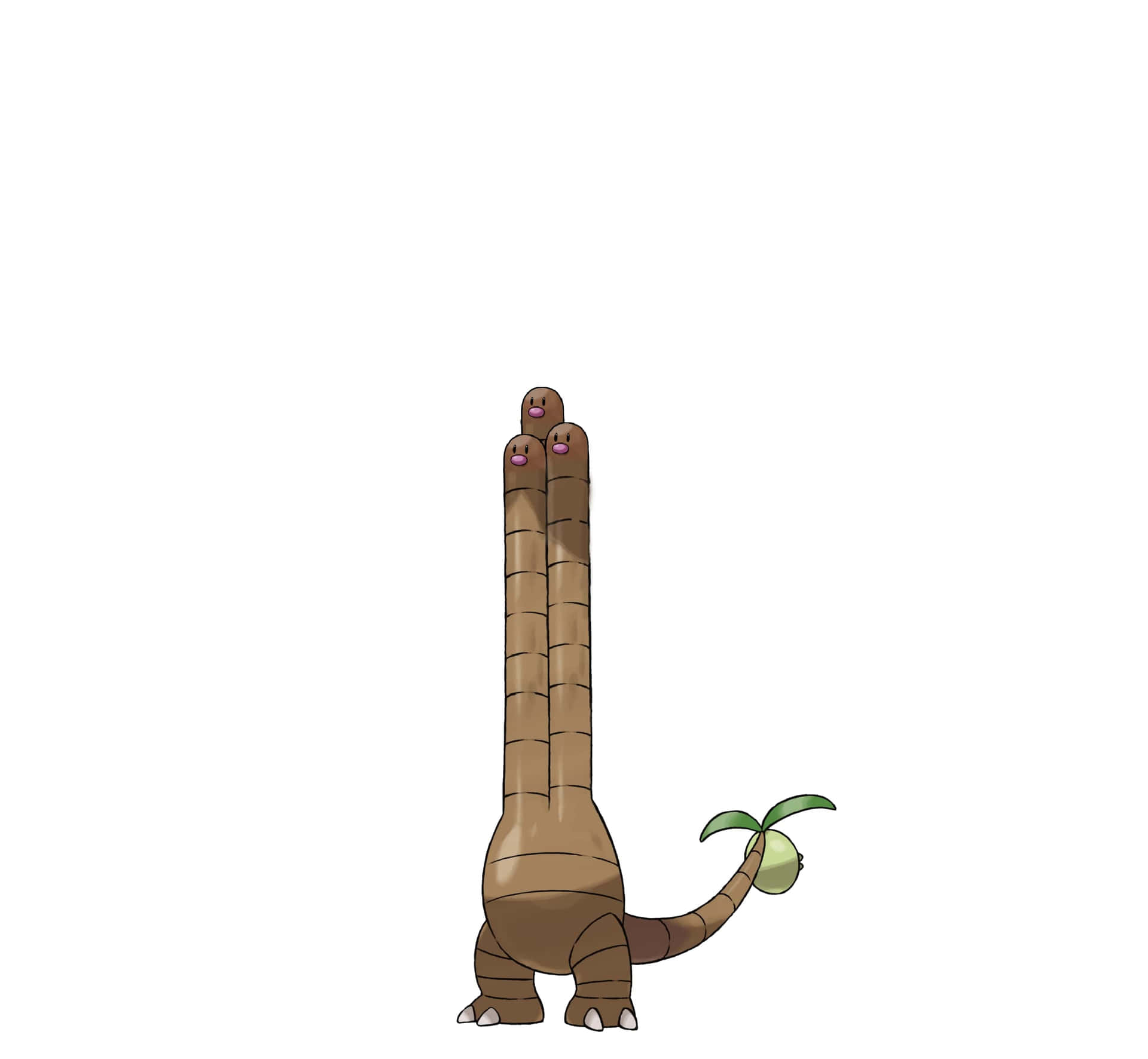 Dugtrio With Long Body Wallpaper