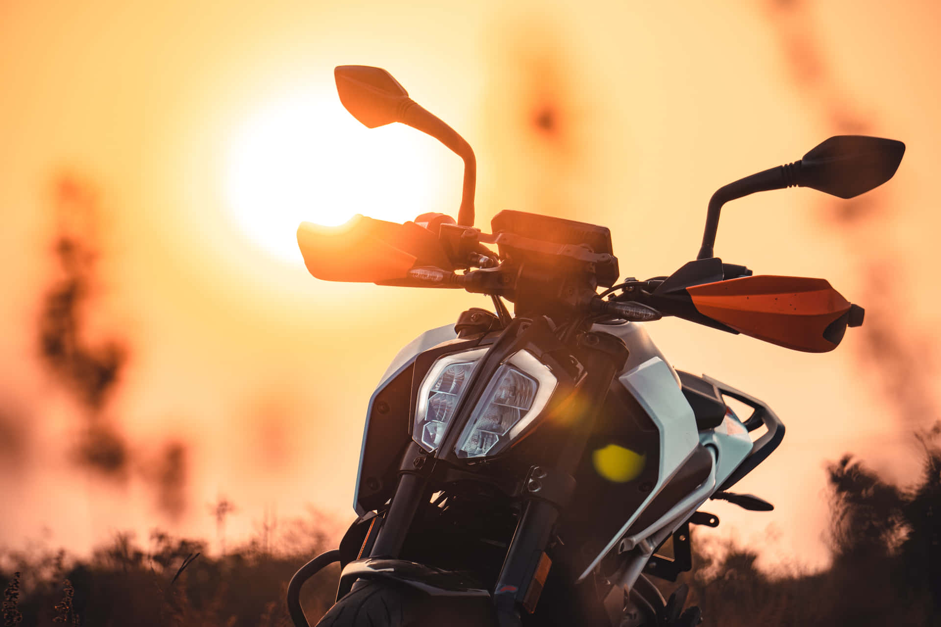 Sunset View Ktm Duke 390 Picture