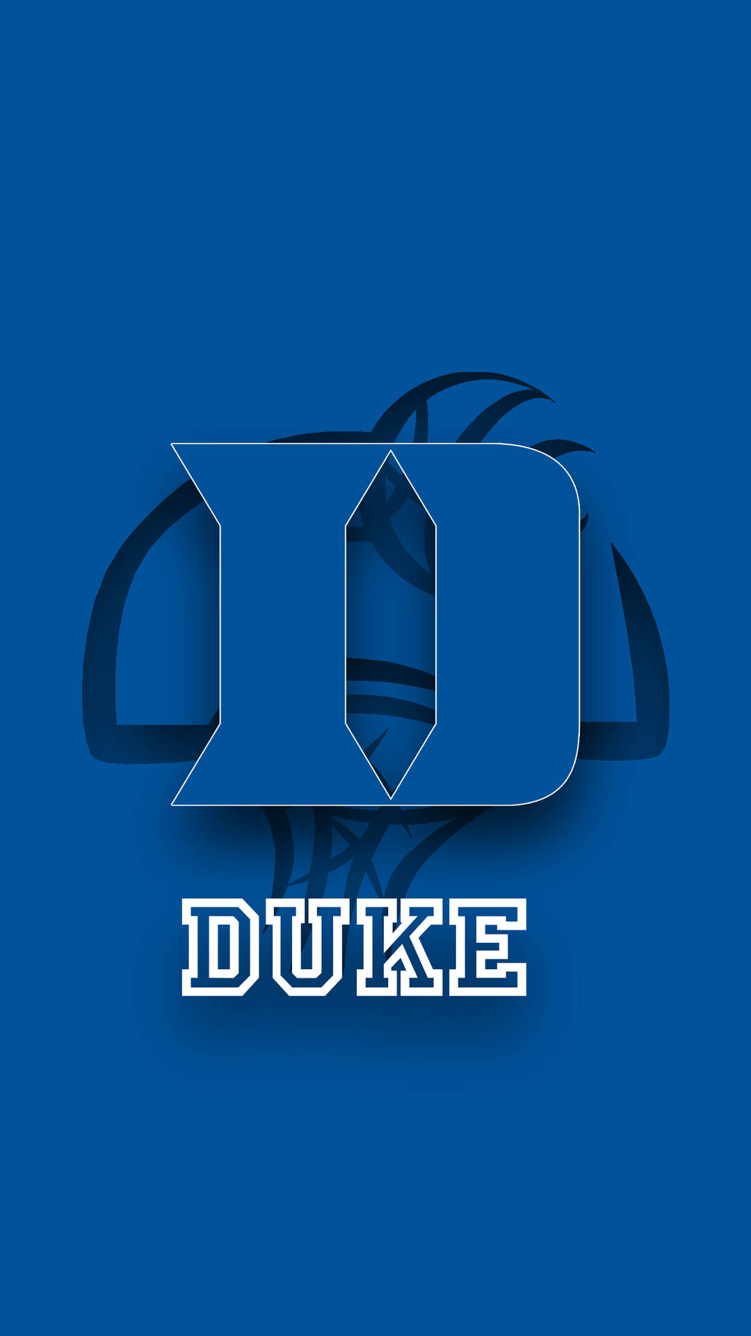 Duke Blue Devils Embossed Initial Logo Wallpaper