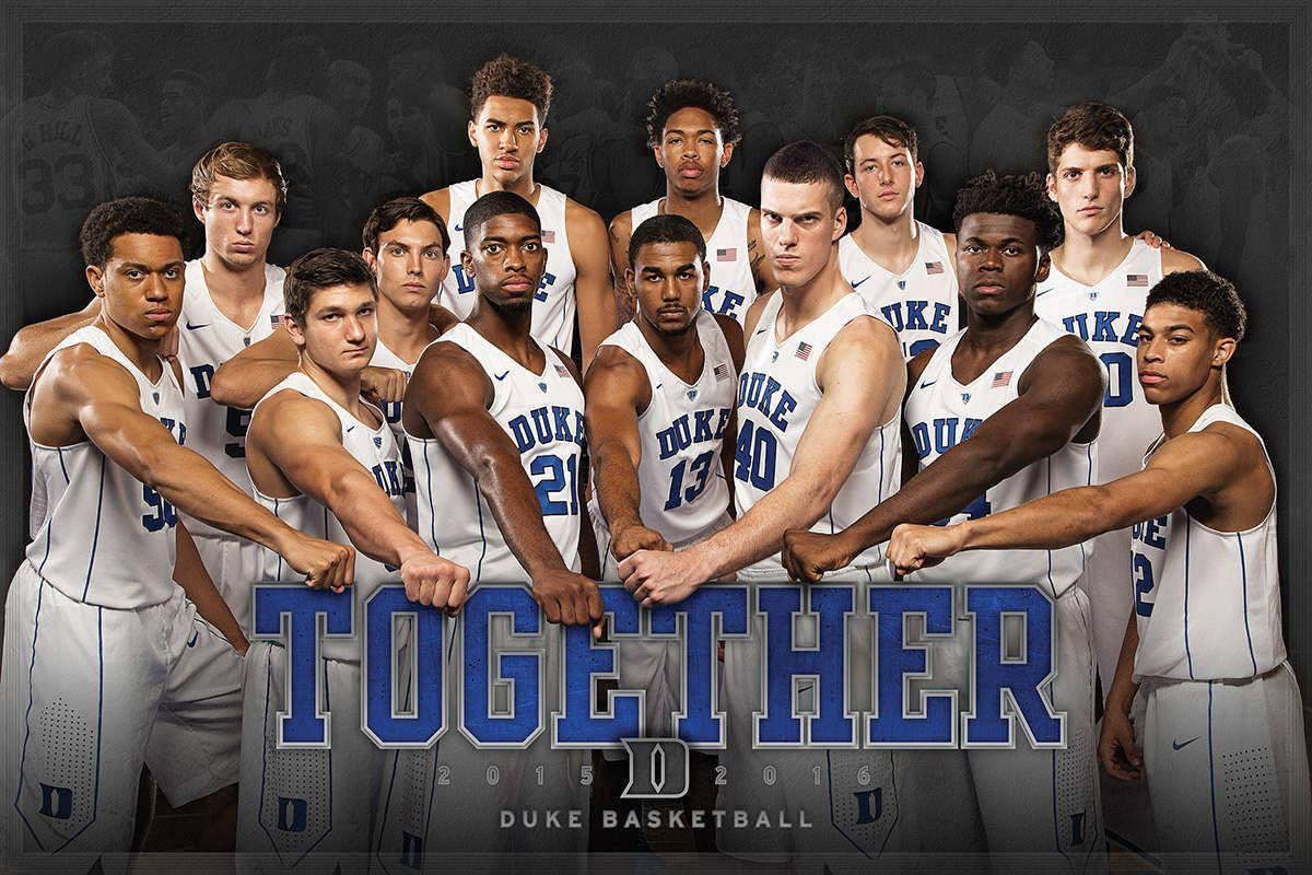 Duke Blue Devils Together In Basketball Wallpaper