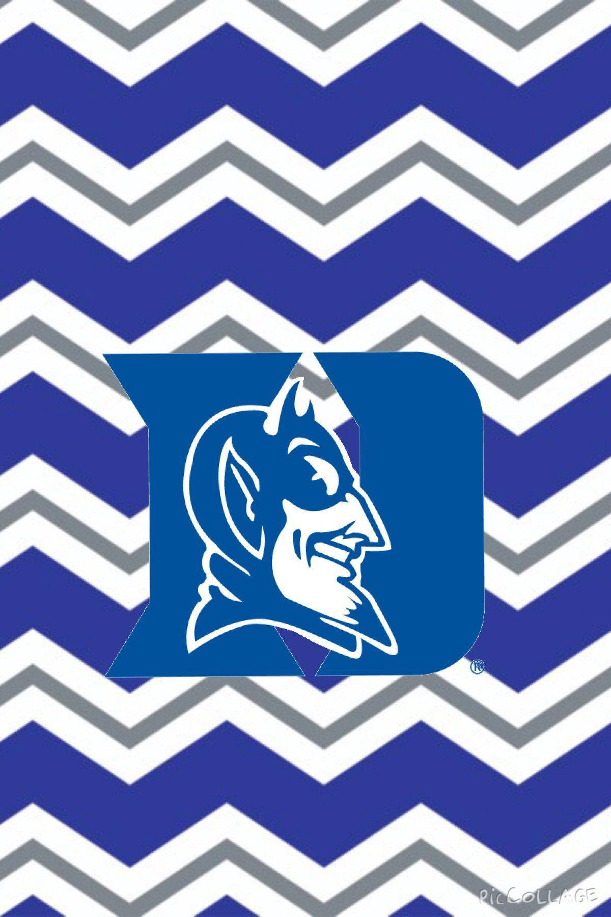 Duke University Blue Patterns Wallpaper