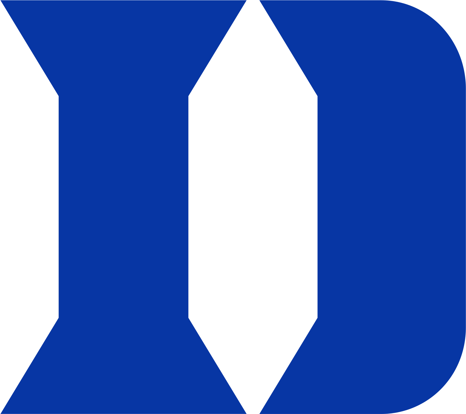 Duke University Logo Blue Background PNG