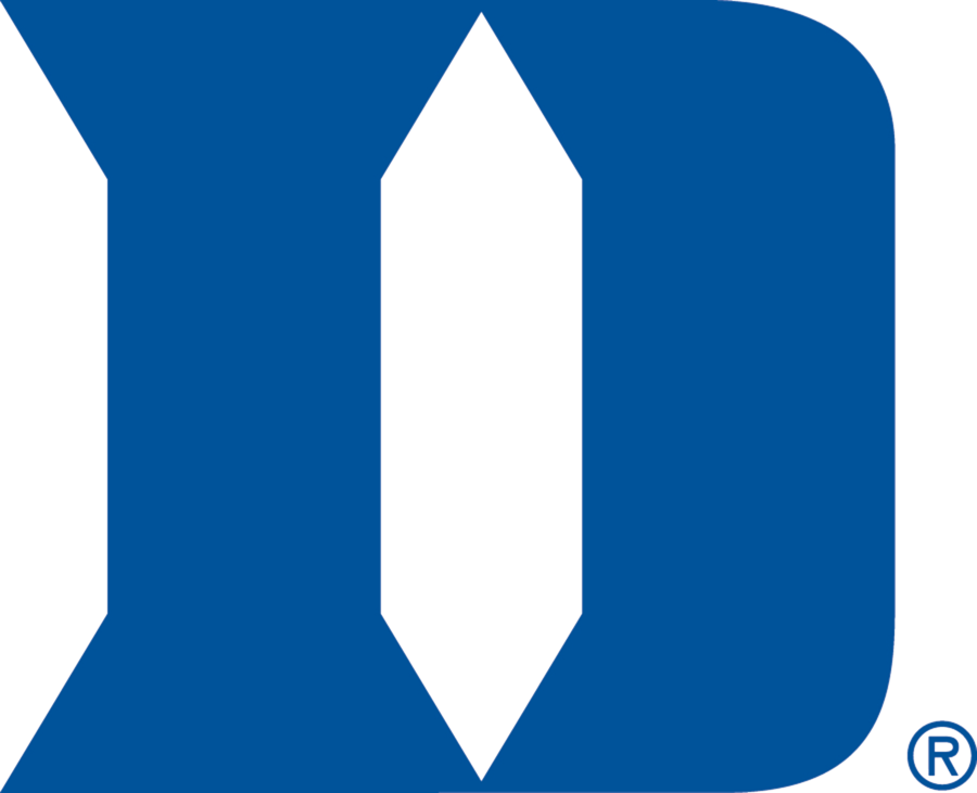 Duke University Logo Blue Background PNG