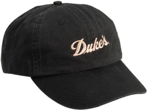 Dukes Embroidered Black Baseball Cap PNG