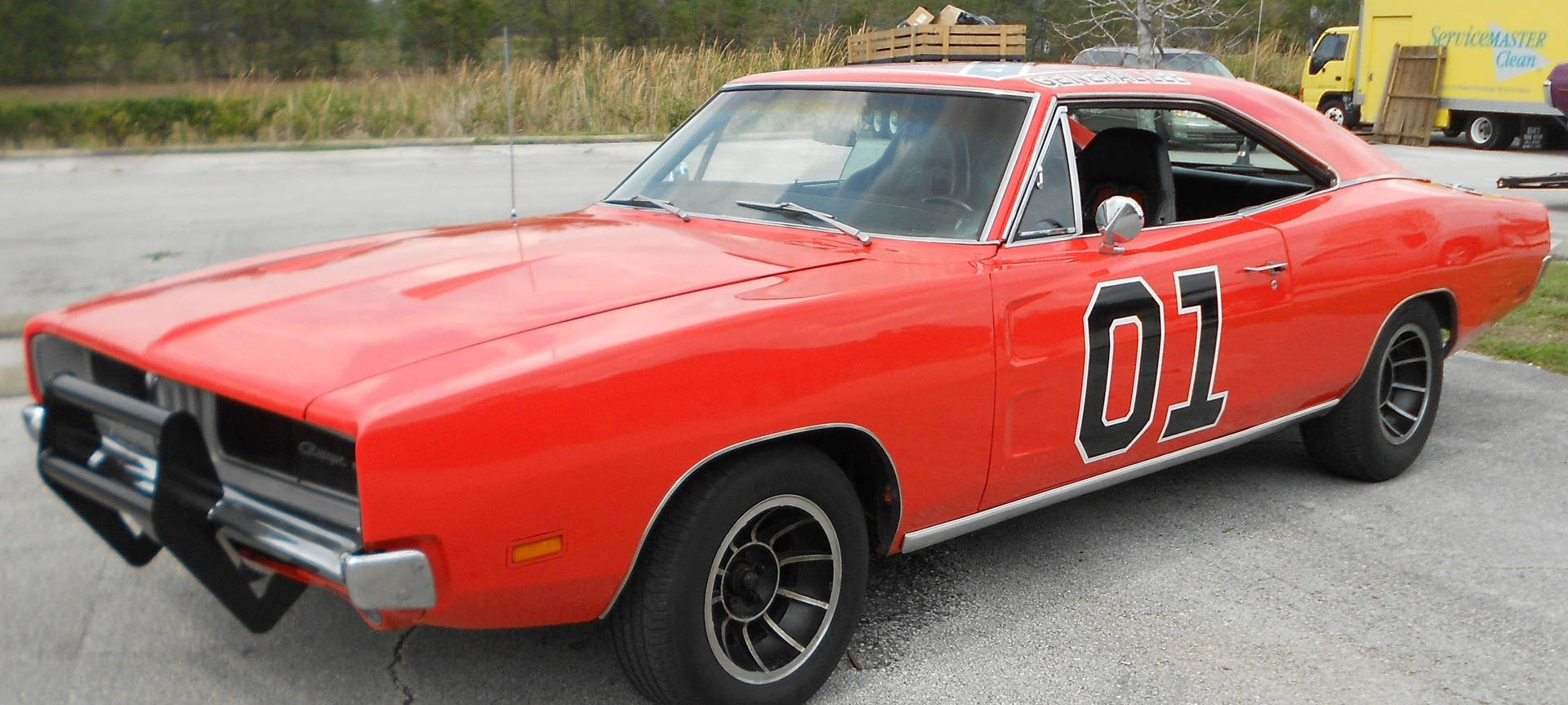 The General Lee – The Iconic Car Featured in The TV Series "Dukes of Hazzard" Wallpaper