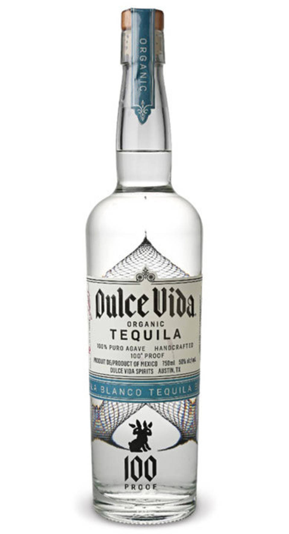 Dulce Vida Blanco Tequila Bottle Transparent Wallpaper