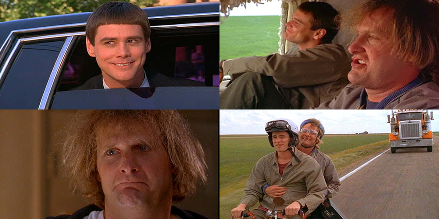 A Collage Of Pictures Of Men In A Car