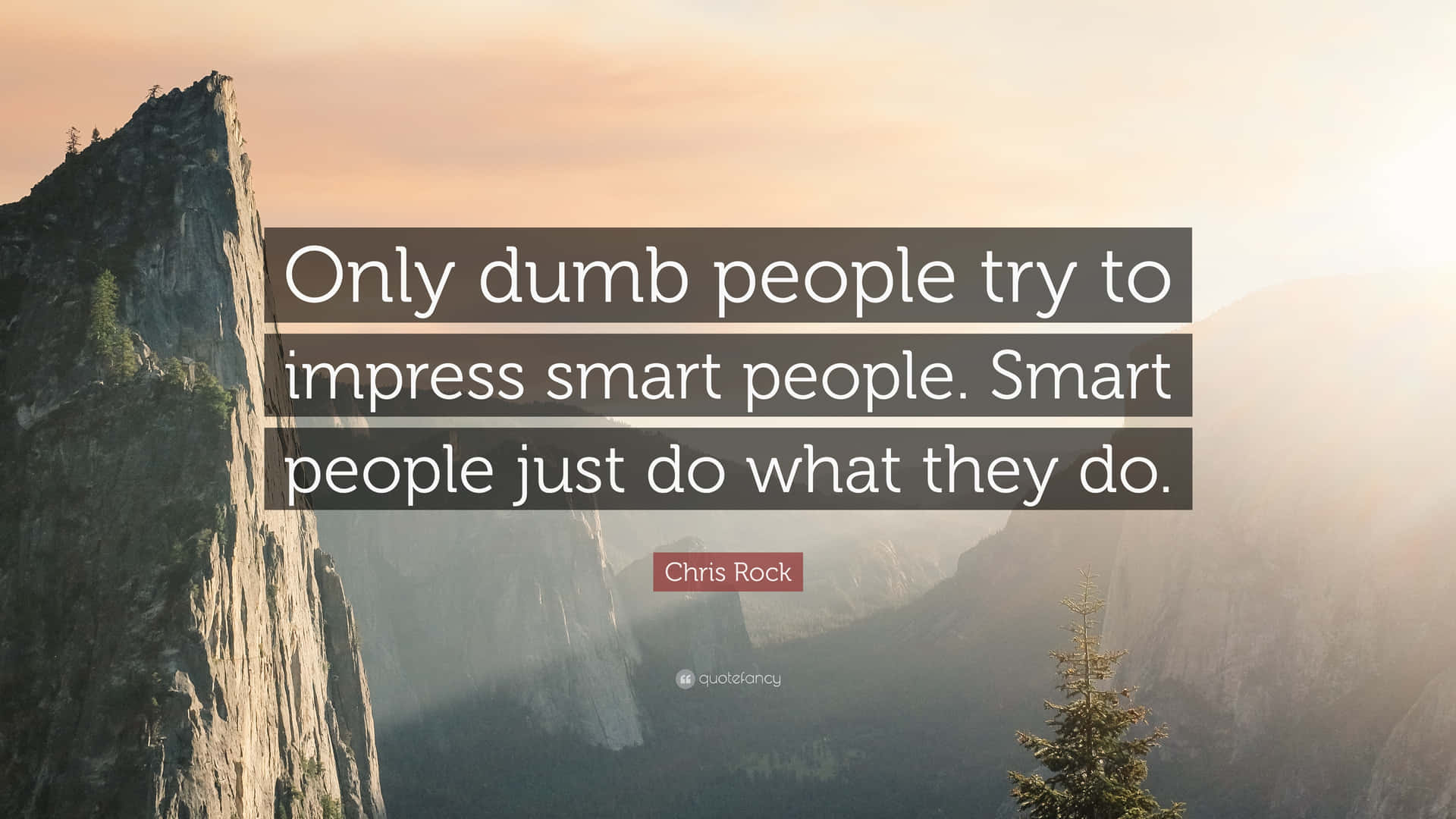 Baradumma Människor Försöker Imponera På Smarta Människor, Smarta Människor Bara Gör Det De Gör.