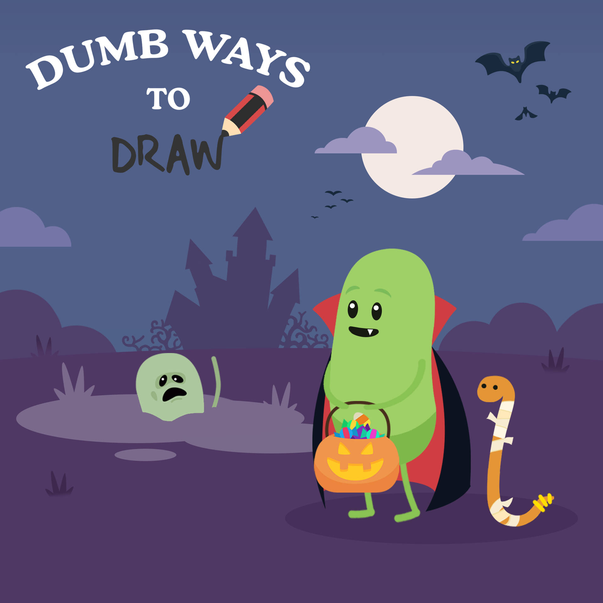 Dumb Ways To Die On Halloween Background