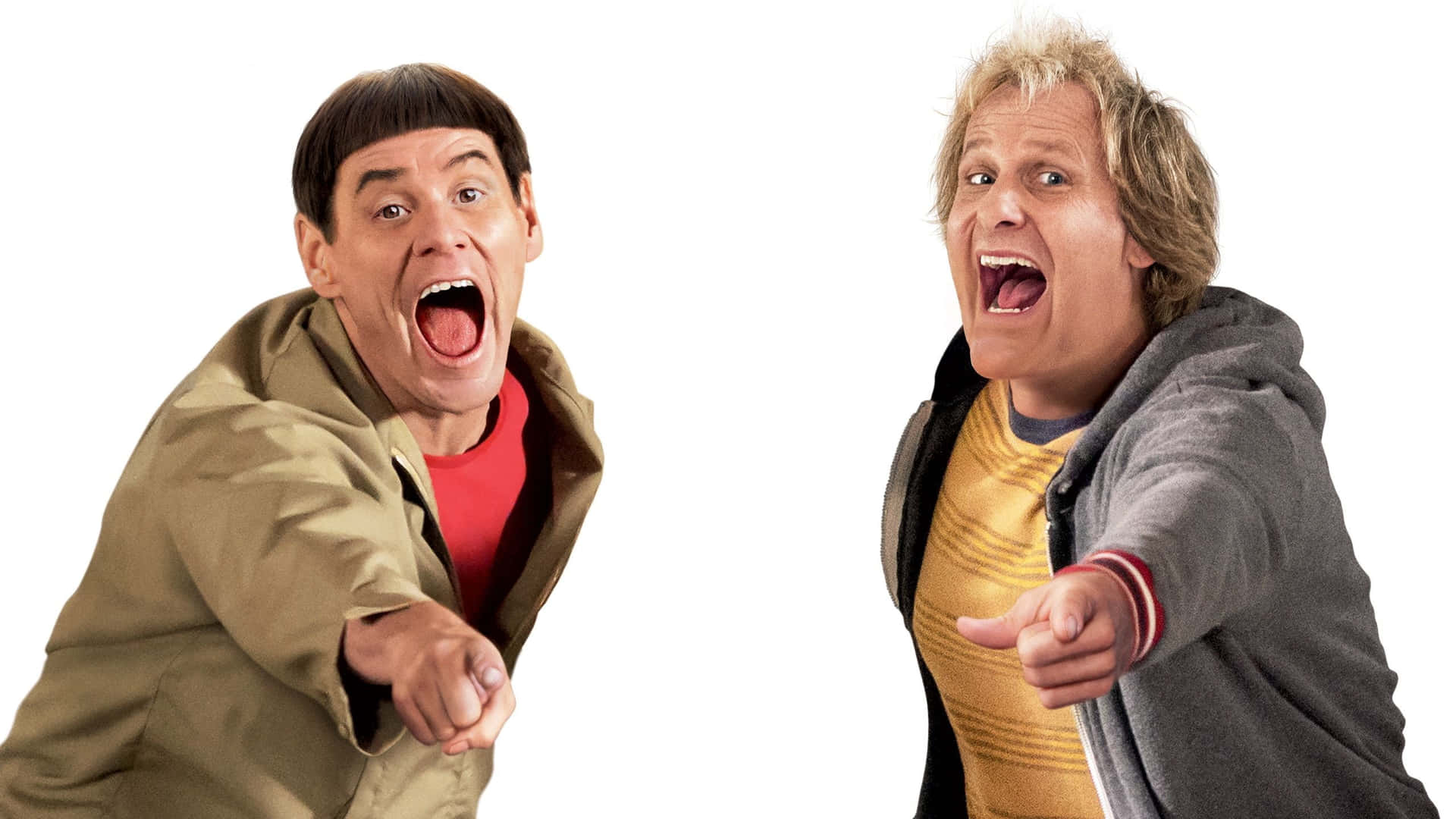 Dumband Dumber Comedic Duo Lachend Achtergrond