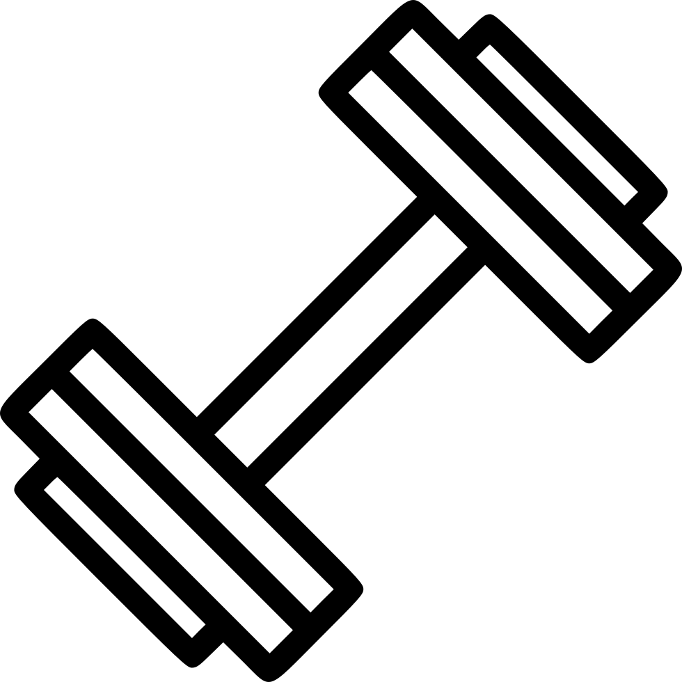 Dumbbell Icon Fitness Equipment PNG