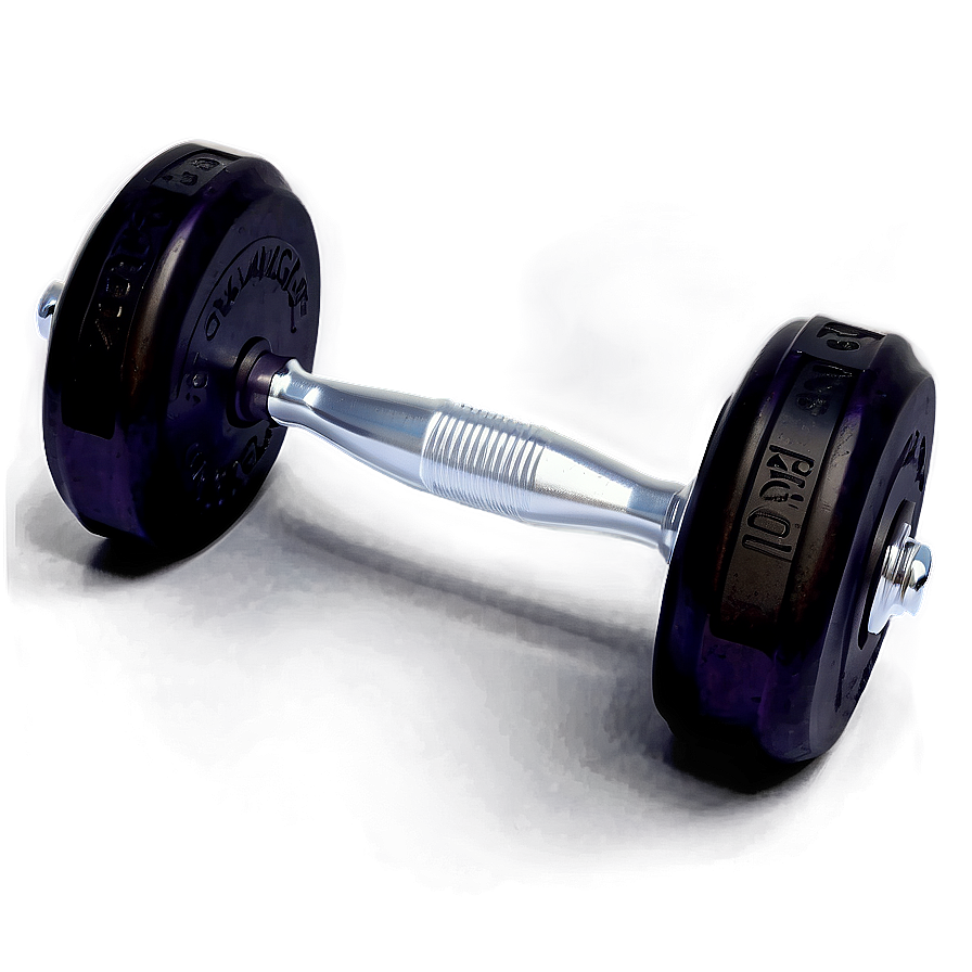 Dumbbell With Ergonomic Grip Png 05252024 PNG