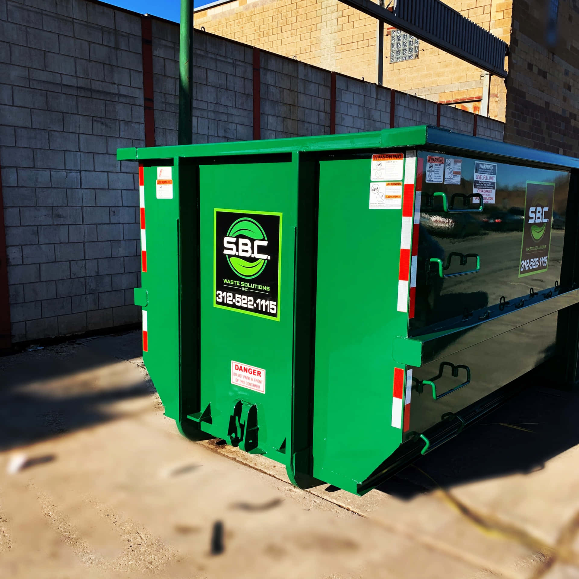 A Green Dumpster