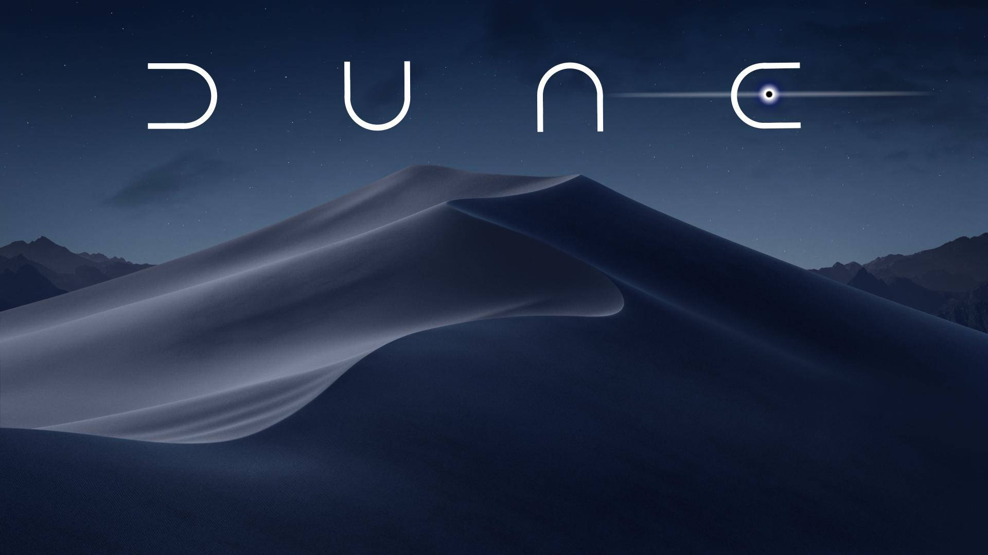 Dune Dark Blue Desert Background