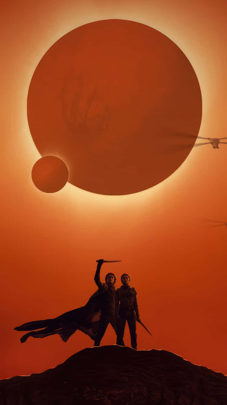 Dune Desert Encounter Silhouette Wallpaper